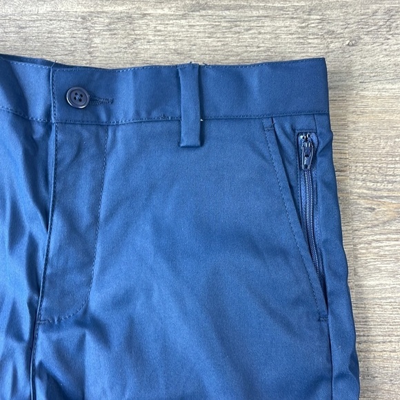 Lands’ End School Uniform Boys Active Chino Shorts, Navy Blue, size 12 - Picture 7 of 10